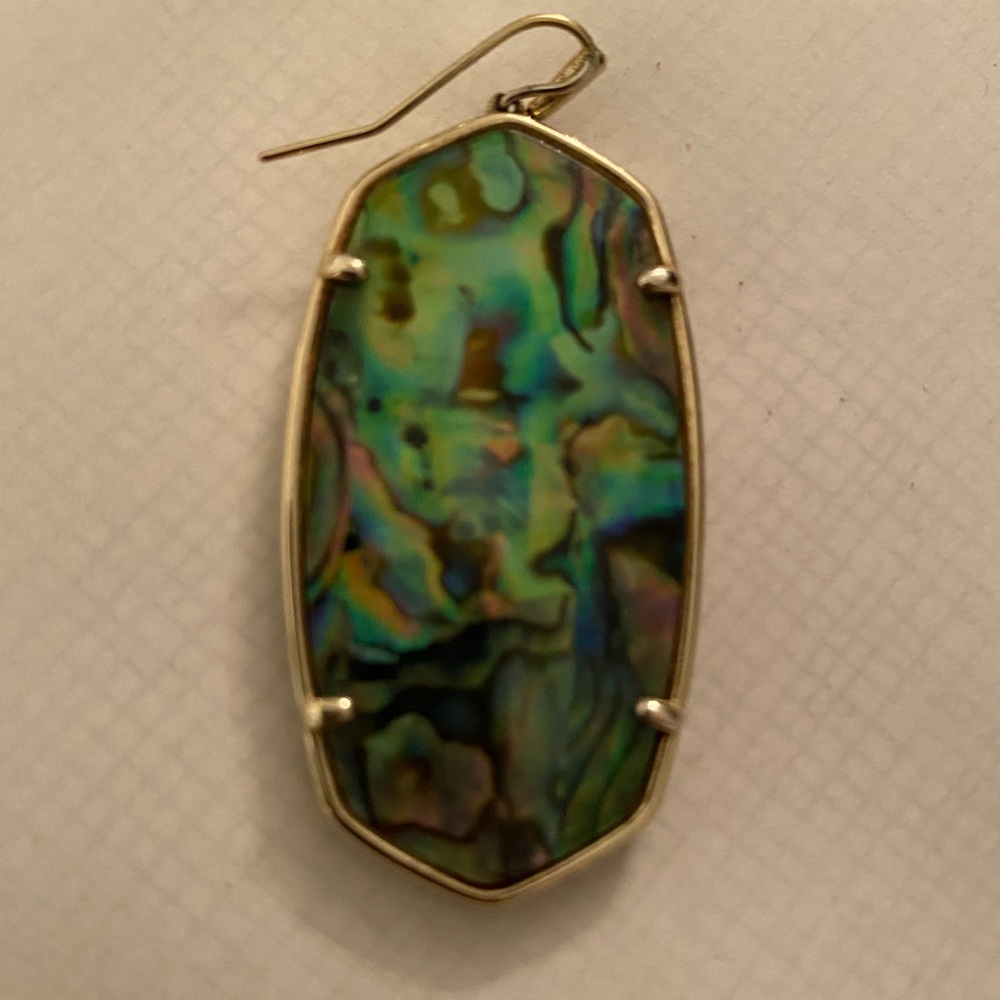 SINGLE KENDRA SCOTT FACETED DANIELLE - ABALONE W/ GOLD - GOOD CONDITION